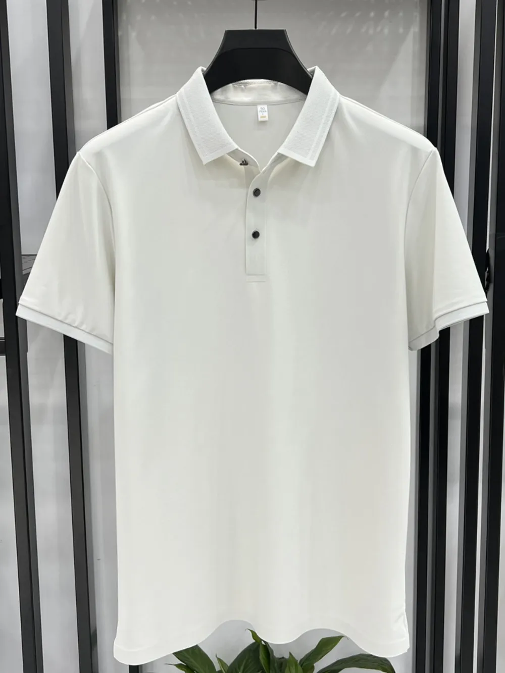 Men's Plus Size Button Detail Short Sleeve Polo, image 9