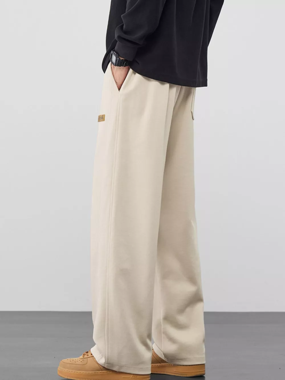 Men's Plus Size Casual Loose Fit Drawstring Pants, image 5
