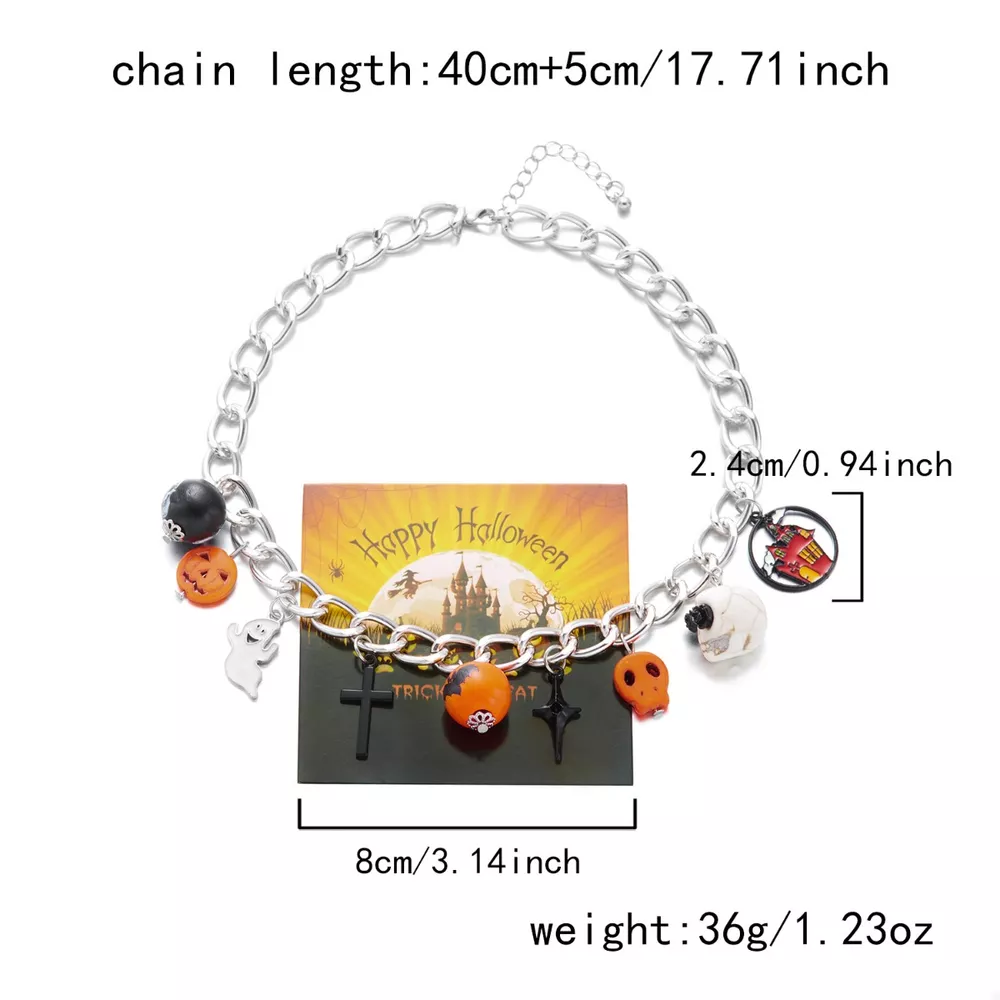 Halloween Charm Chain Necklace, image 7