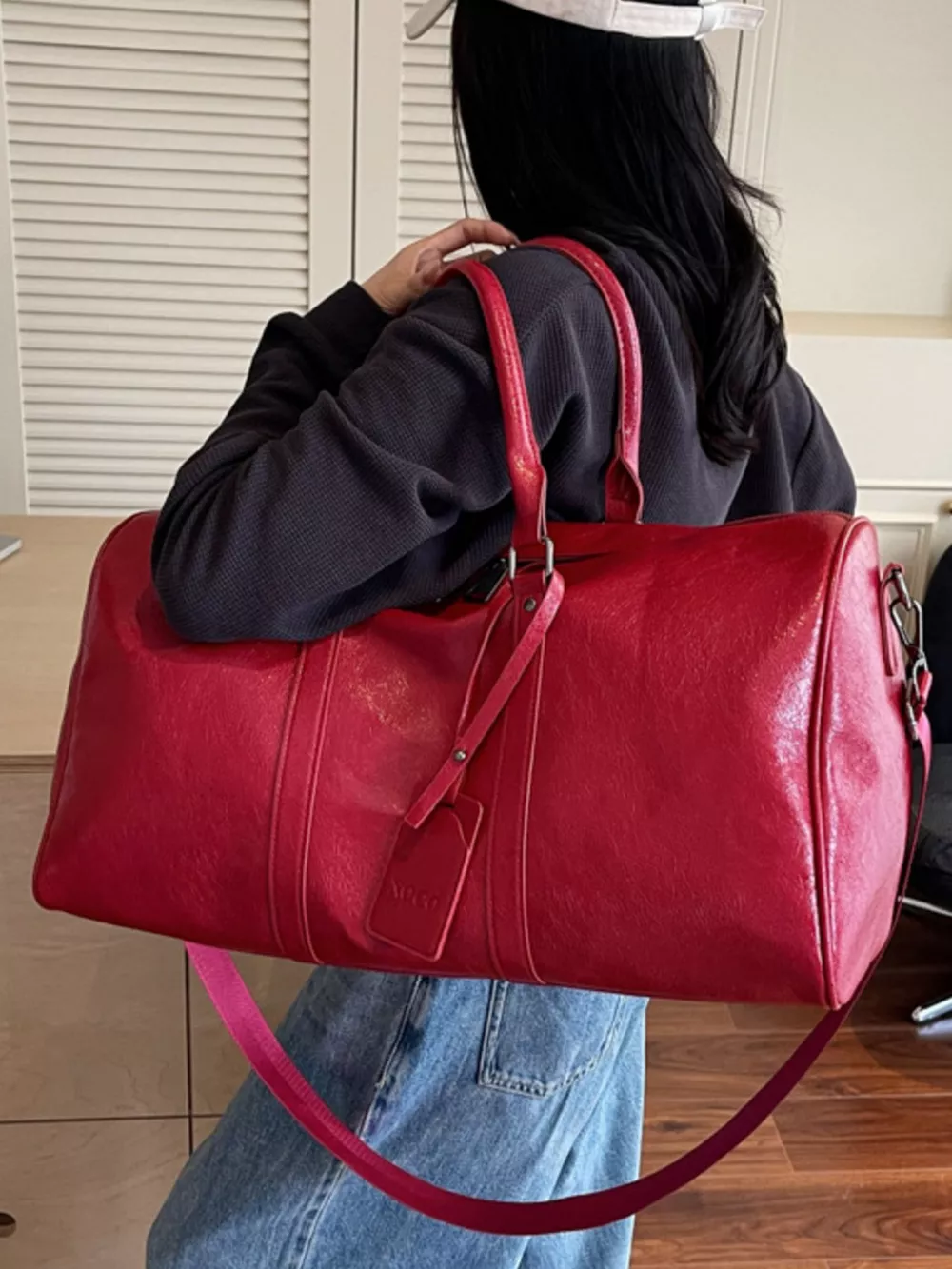 PU Leather Duffle Bag, image 8