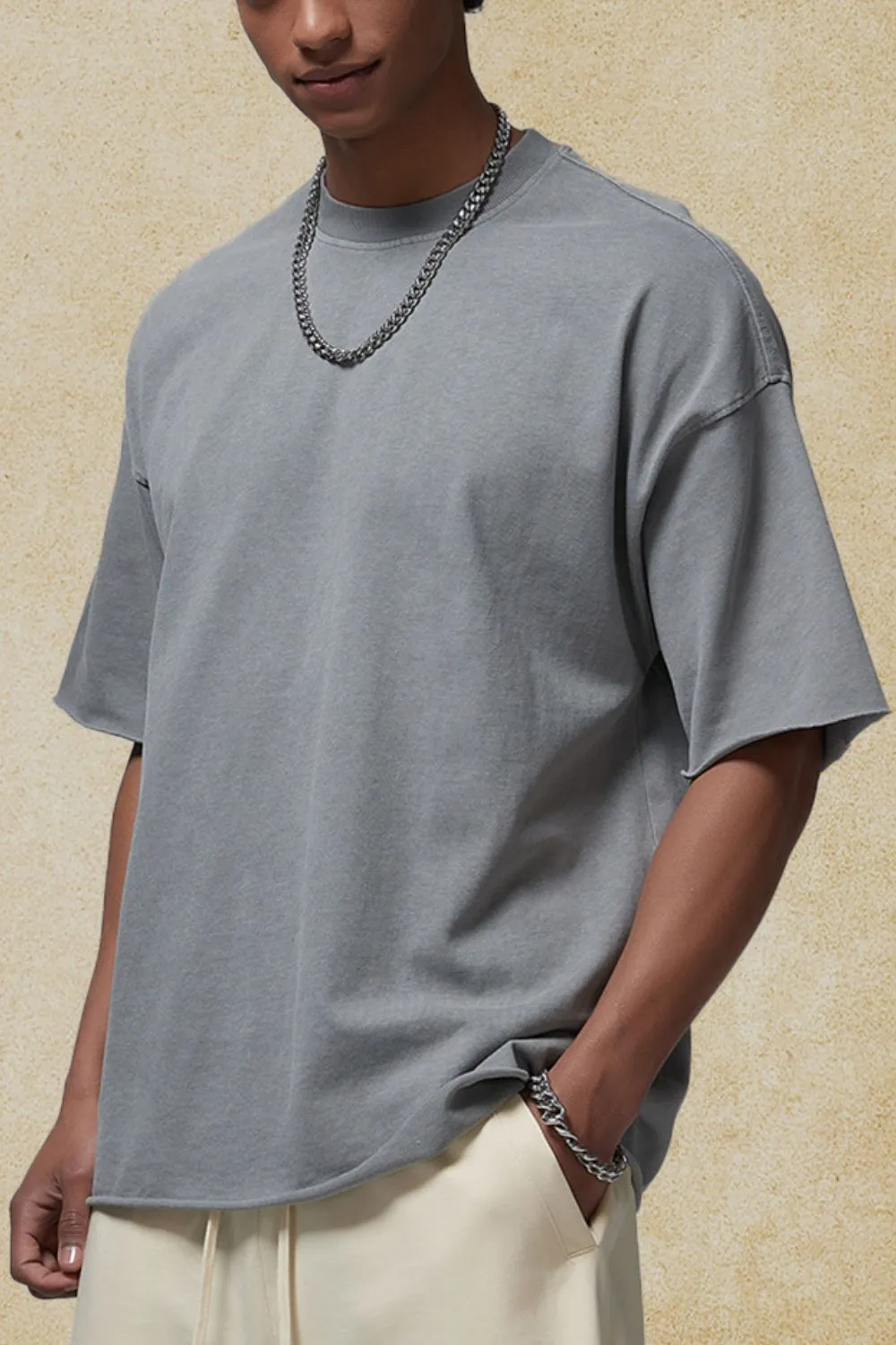 Men's Round Neck Half Sleeve T-Shirt, image 3