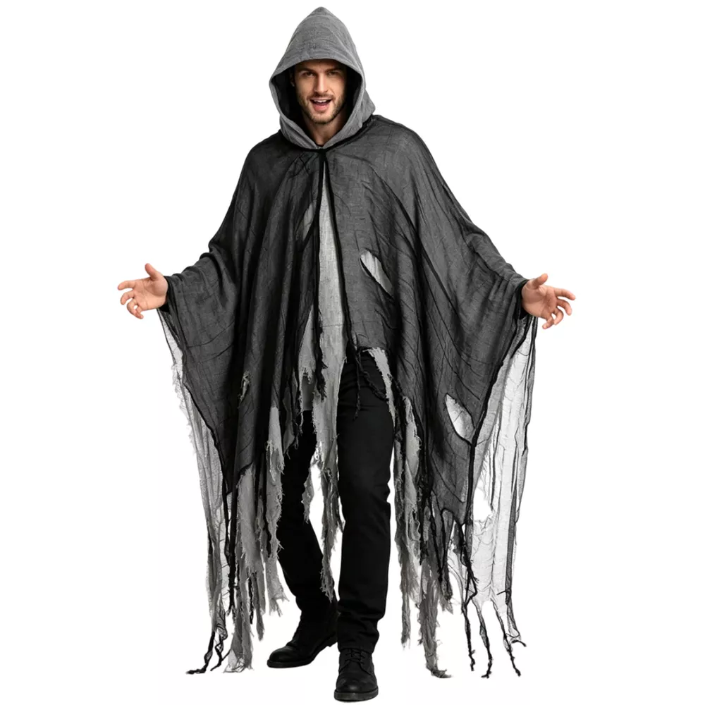 Halloween Distressed Hooded Cloak, image 2