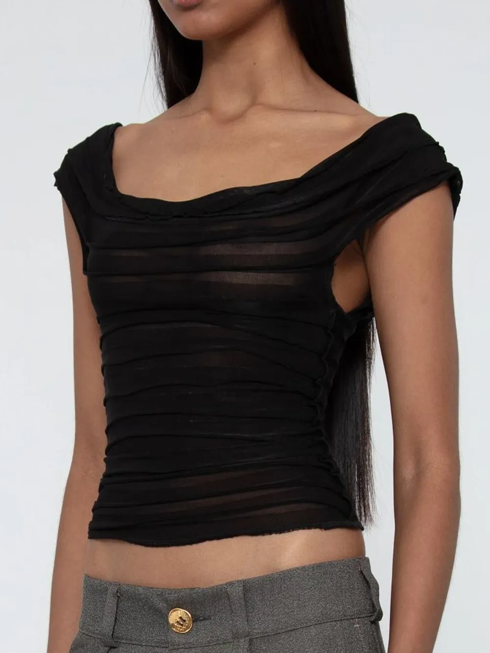 Ruched Solid Tank, image 4