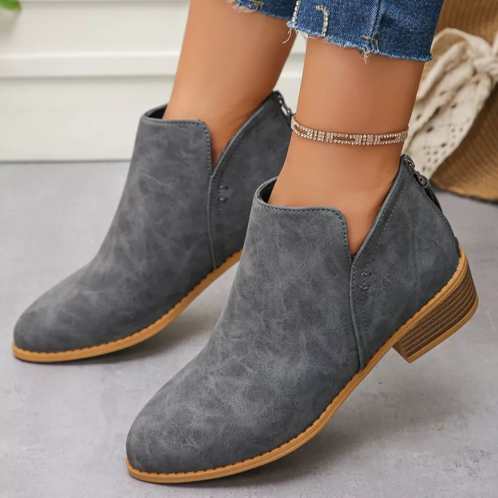 Point Toe Block Heels Boots, image 4