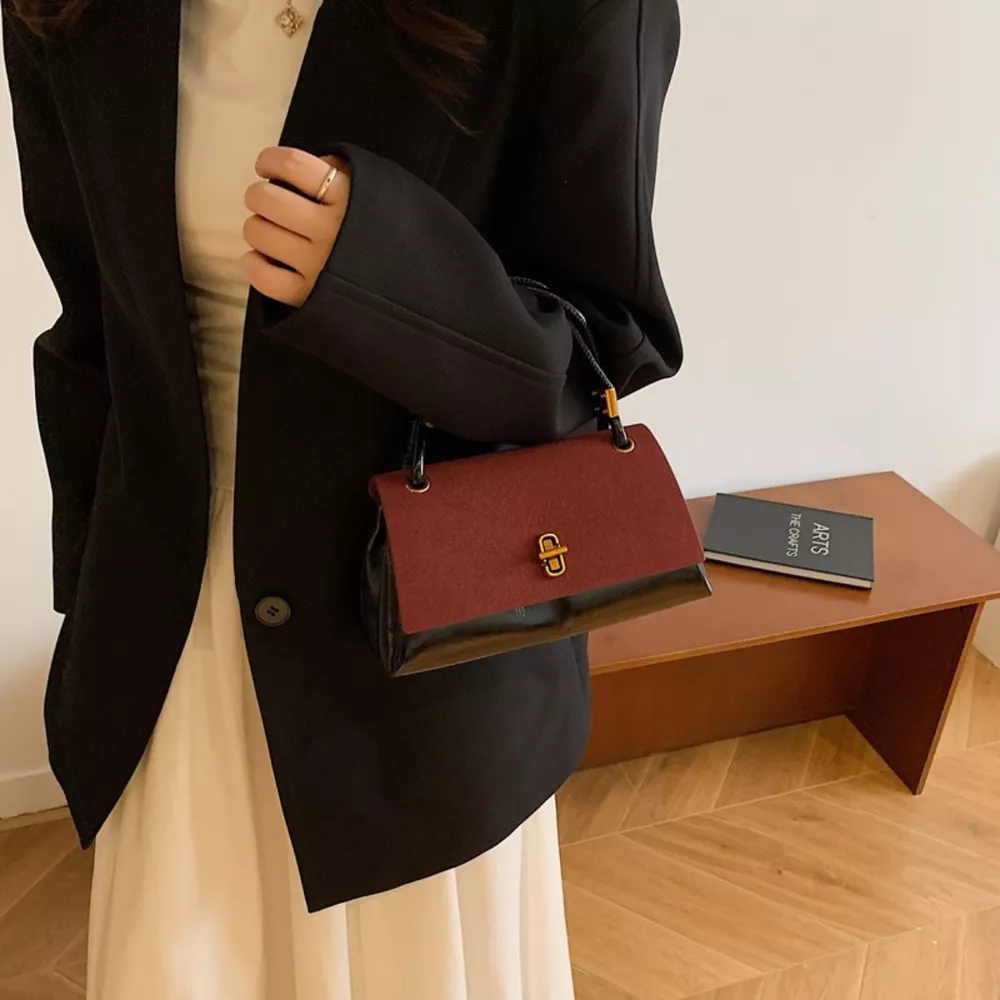 Flap Crossbody Bag with Top Handle, image 10