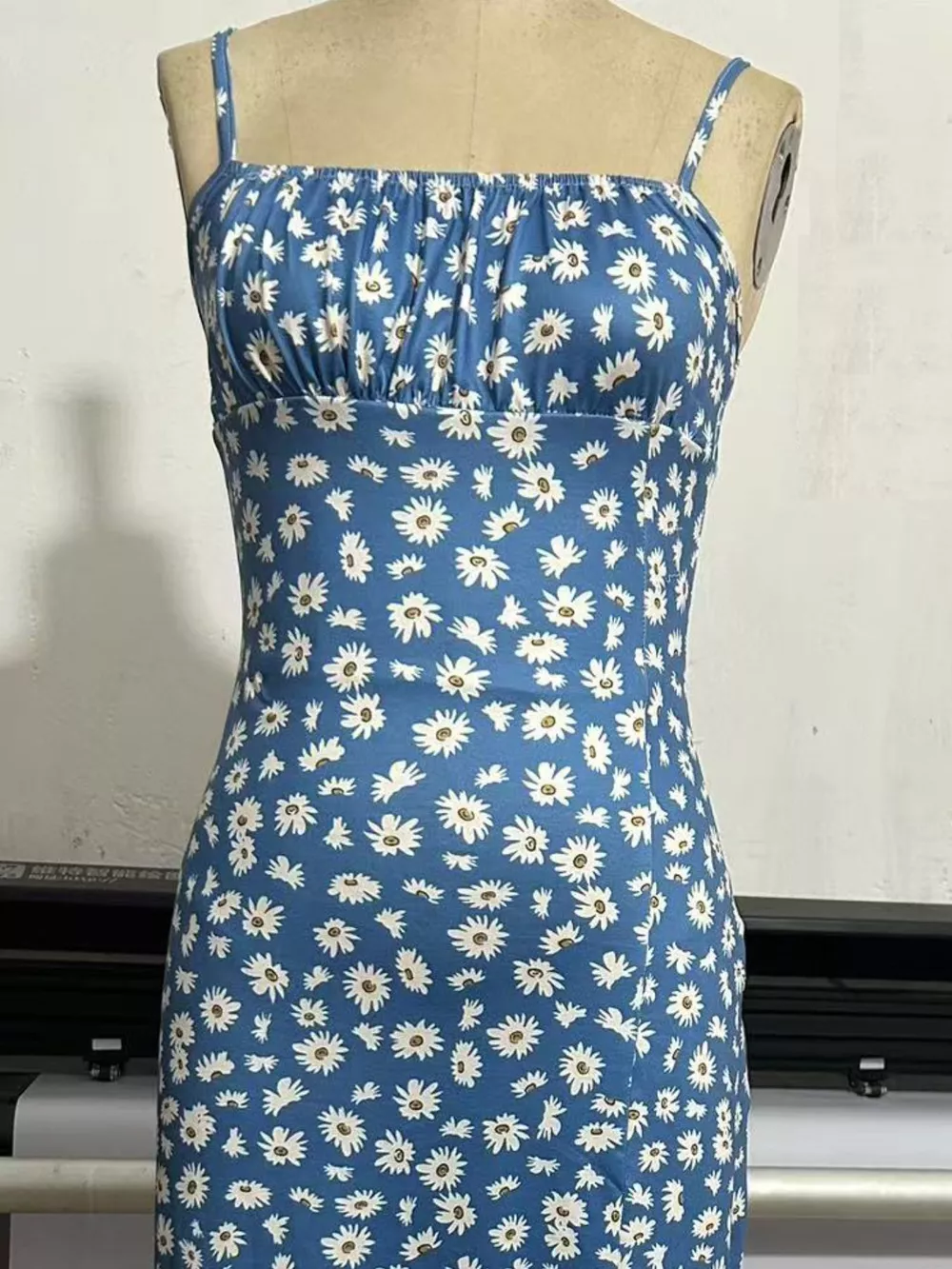 Slit Spaghetti Strap Midi Dress, image 6