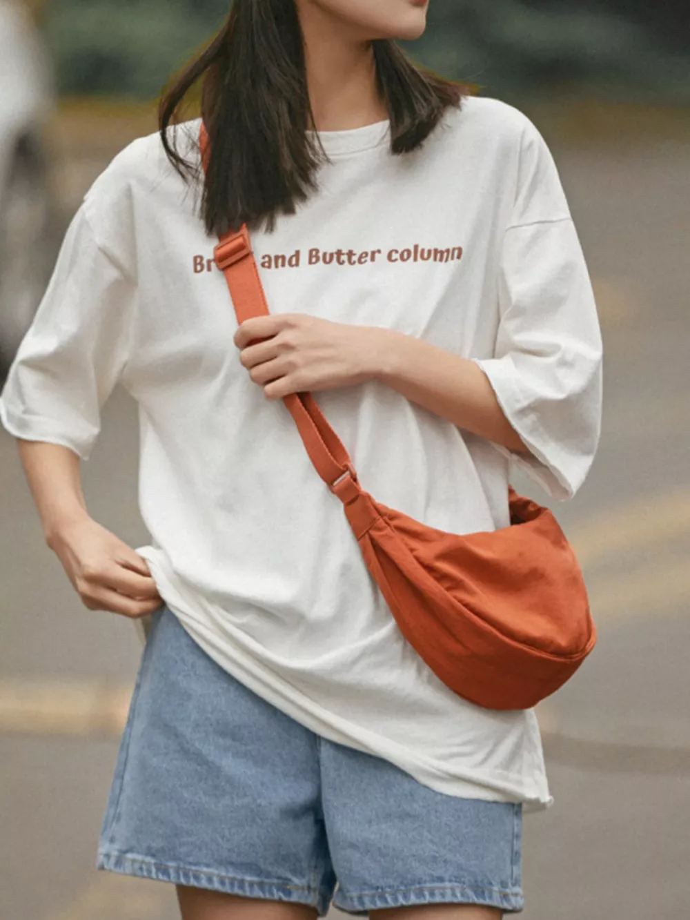 Casual Lightweight Crescent Crossbody Bag, image 3