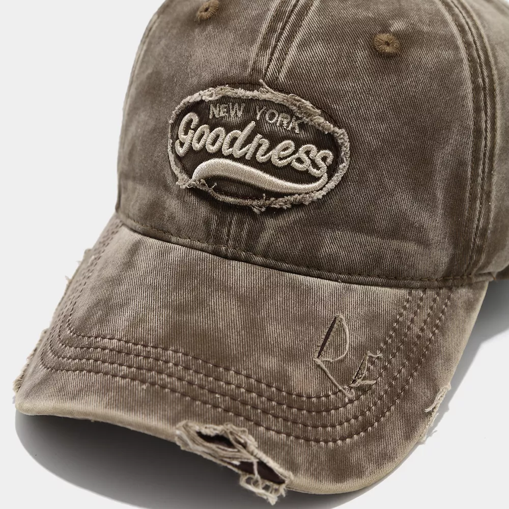 Distressed Washed Cotton Baseball Cap, image 5