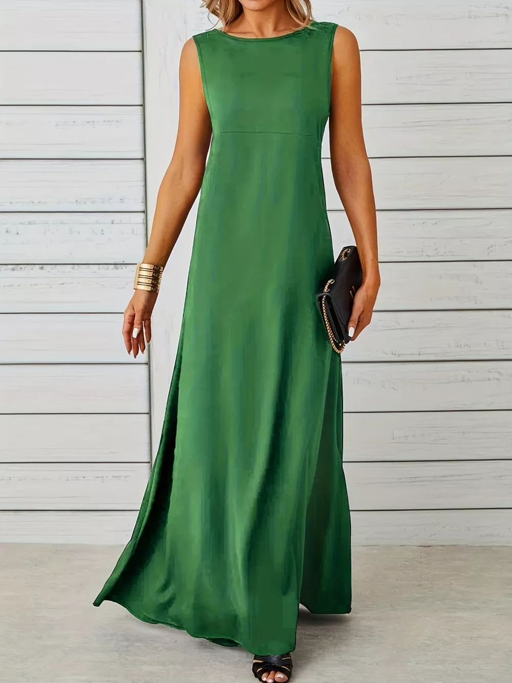 Sleeveless Flowy Maxi Dress, image 4