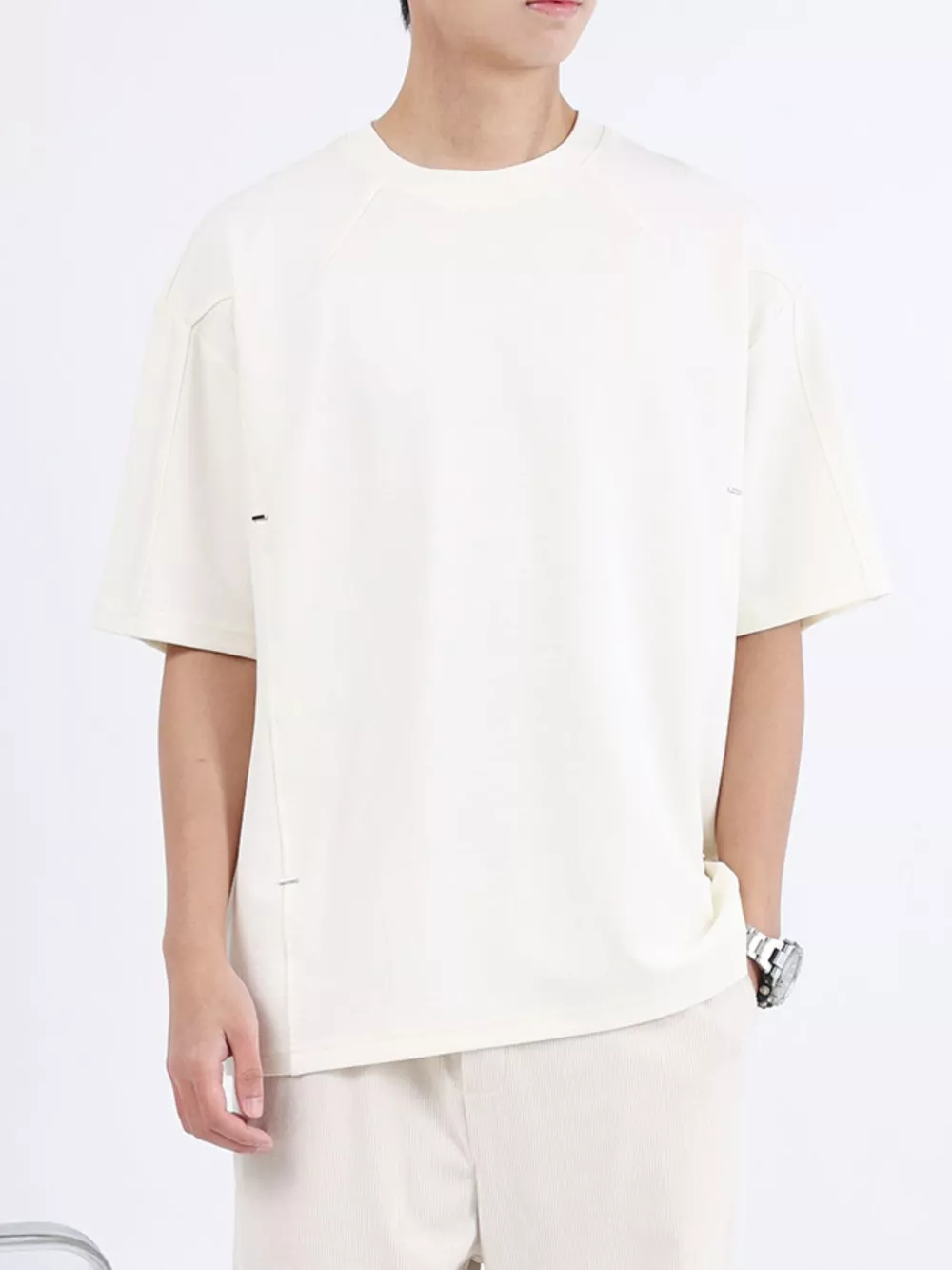Men's Plus Size Half Sleeve Oversized T-Shirt, image 9