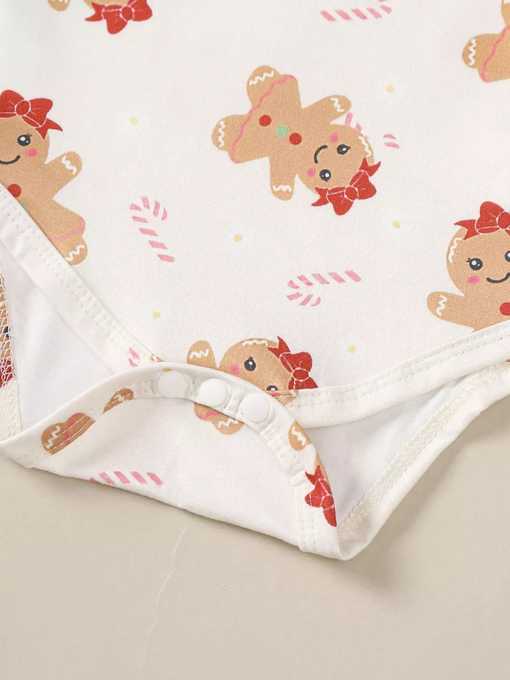 Children's Christmas Bodysuit and Overall Dress Set with Headband, image 5