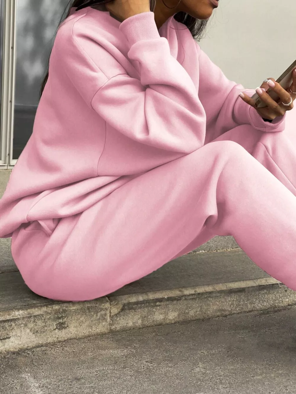 Half Zip Sweatshirt and Pants Set, image 20