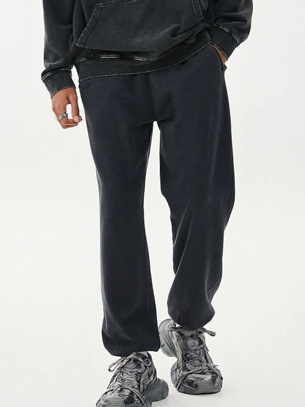 Men's Washed Loose Fit Pants, image 9