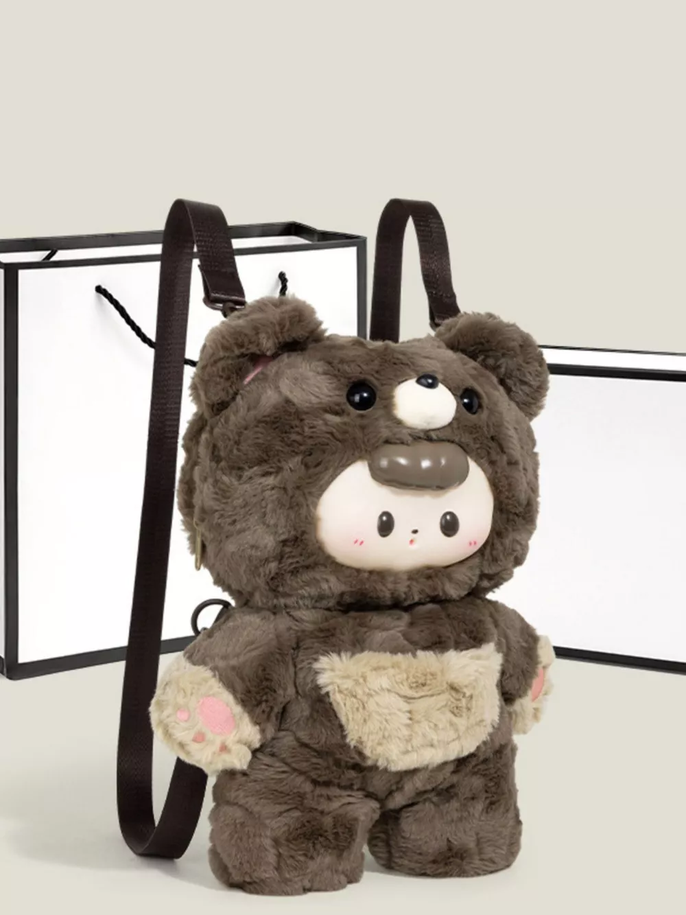 Plush Bear Backpack Bag, image 4