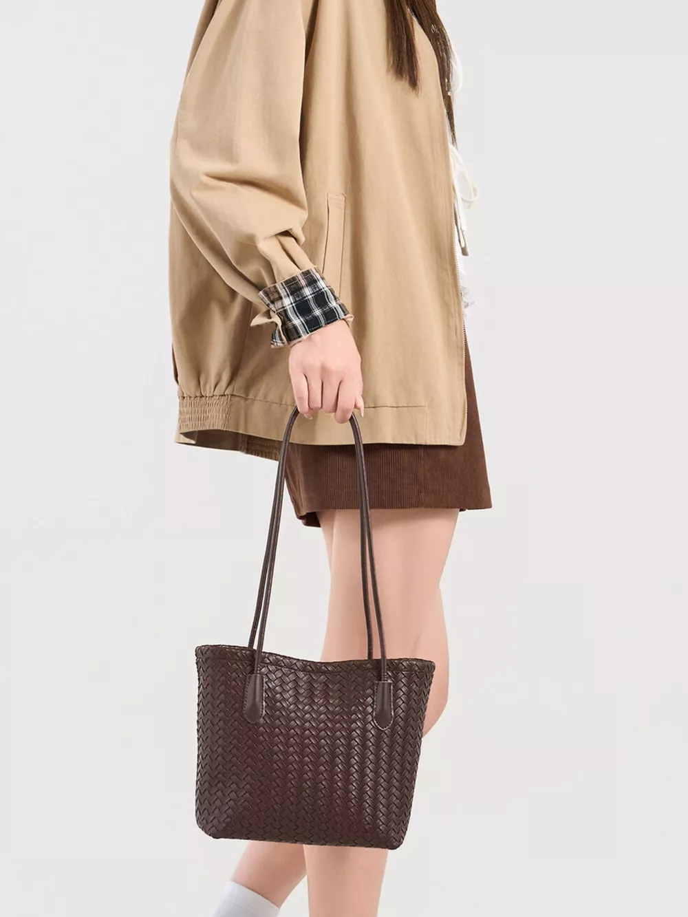 Woven Texture Shoulder Bag, image 3