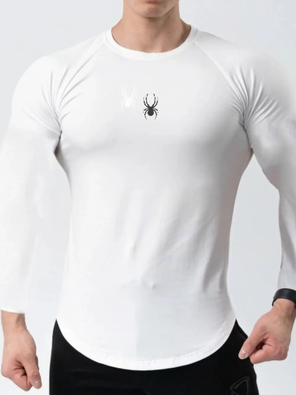 Men's Plus Size Round Neck Long Sleeve T-Shirt, image 6