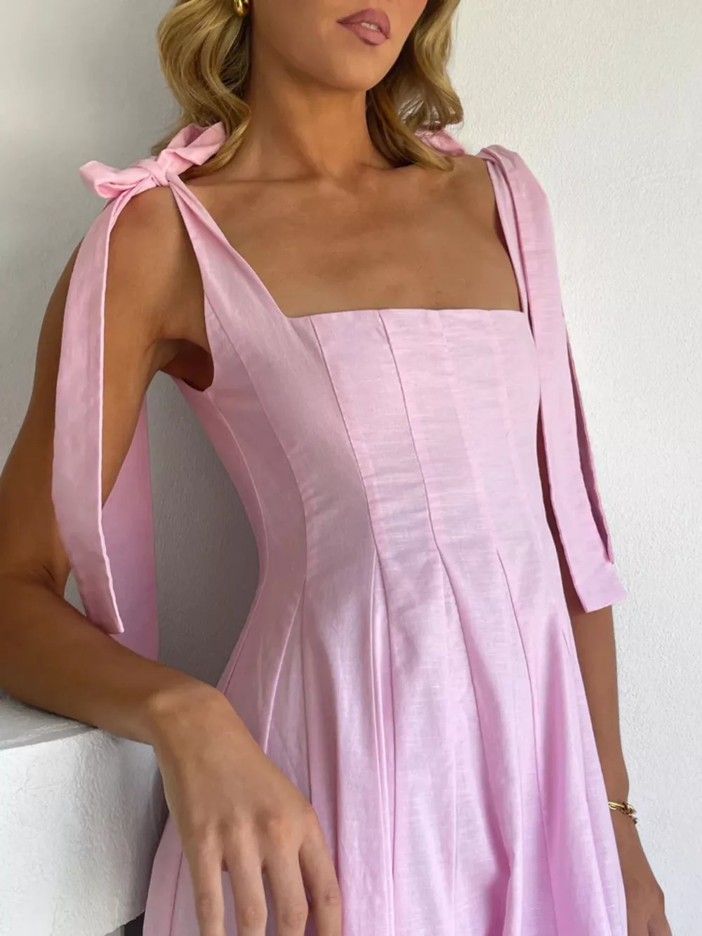 Gradient Tie Shoulder Maxi Dress, image 2