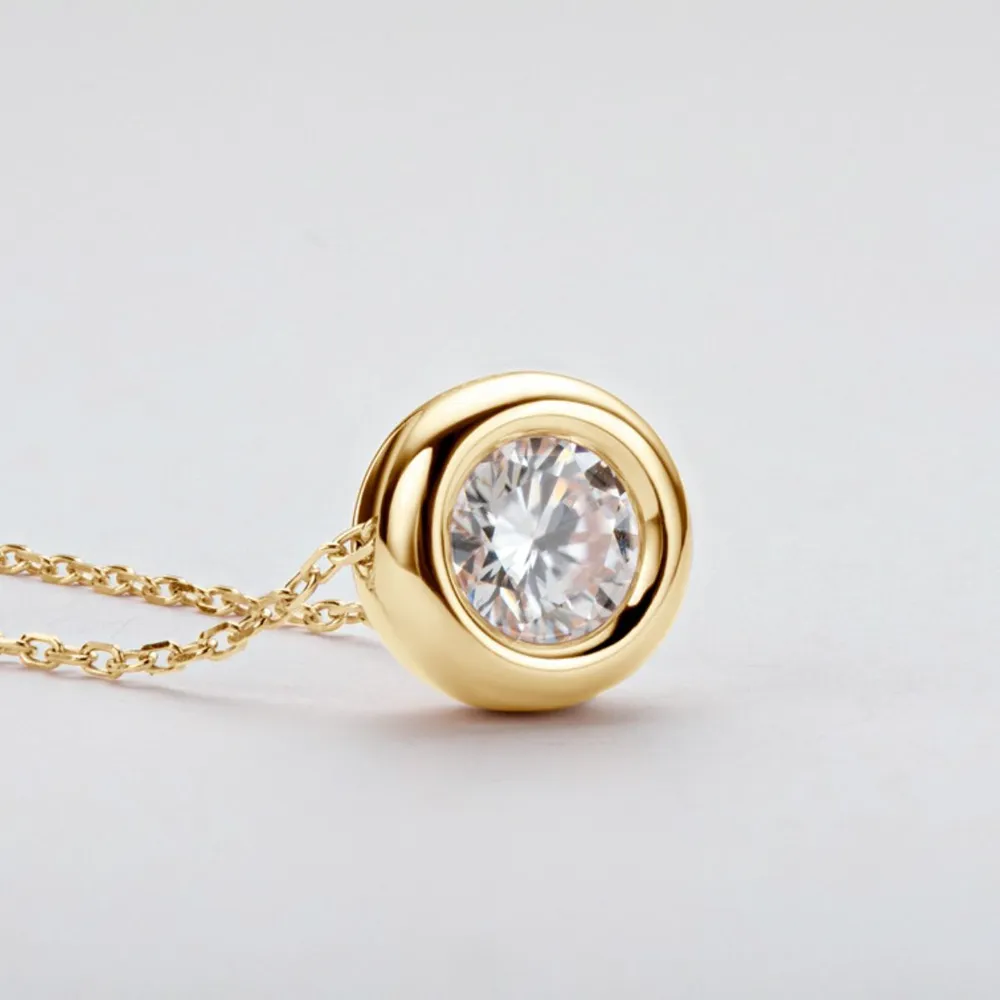 1 Carat Moissanite 925 Sterling Silver Necklace, image 6