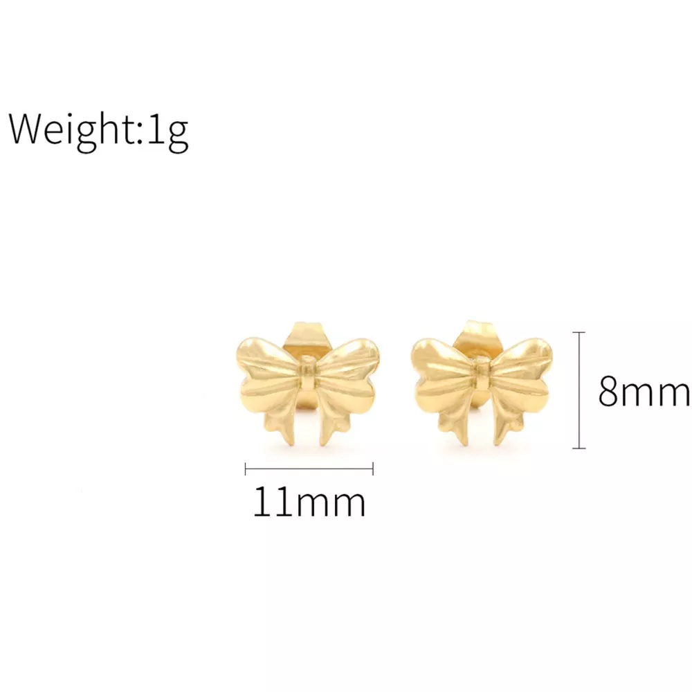 18K Gold-Plated Bow Earrings, image 7