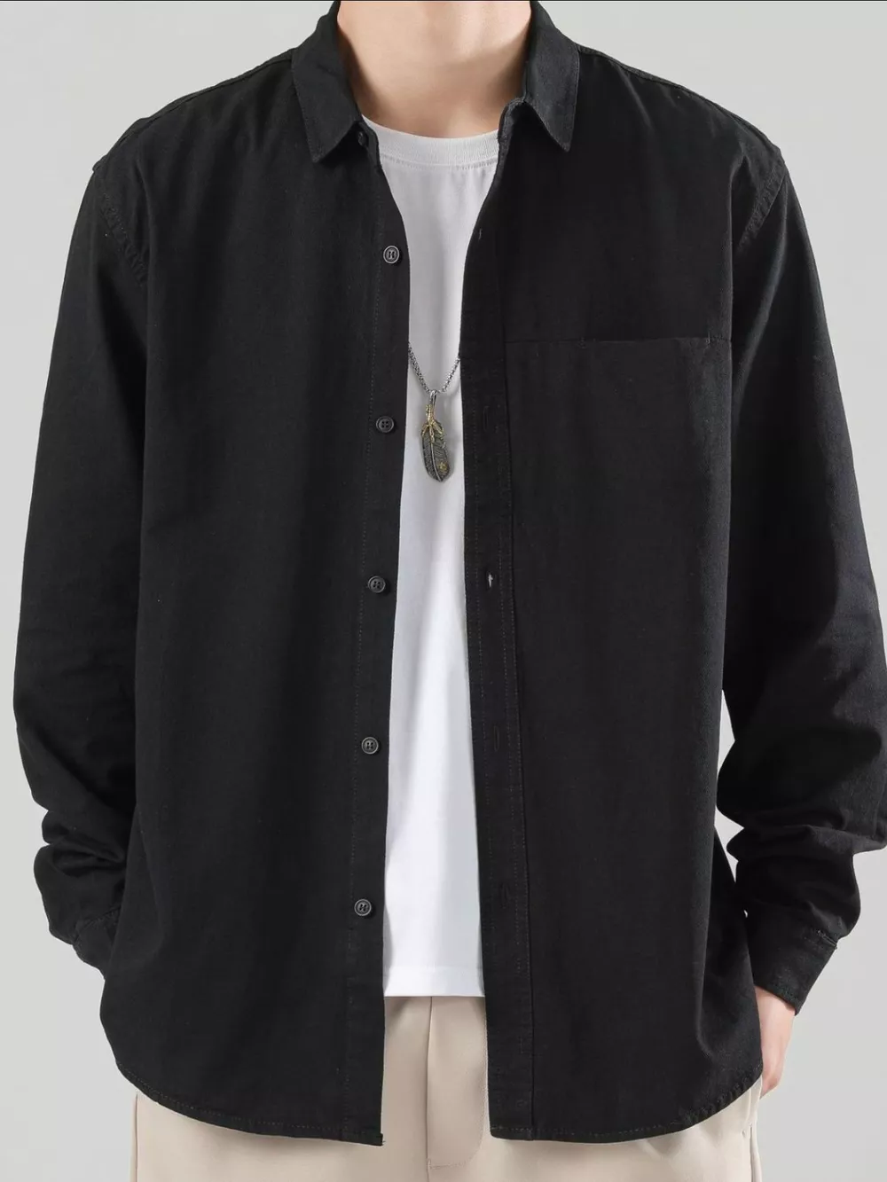 Men's Full Size Button-Up Casual Shirt Plus Size, image 2
