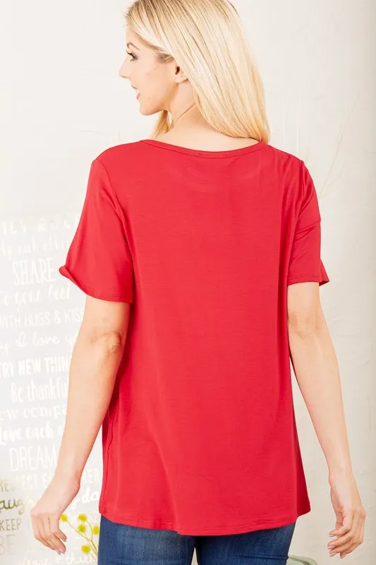 Full Size Leopard Lip Round Neck Short Sleeve T-Shirt Plus Size, image 2