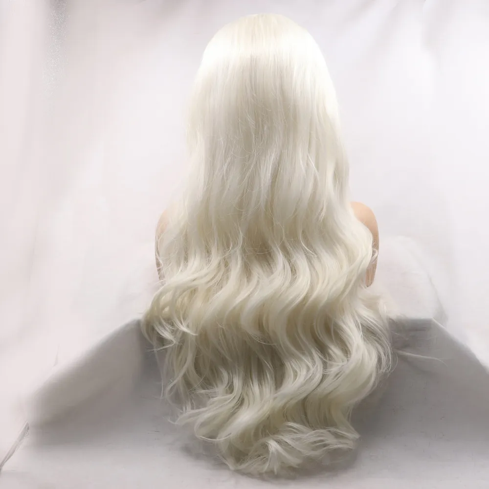 13*3" Lace Front Wigs Synthetic Long Wavy 24" 130% Density, image 2