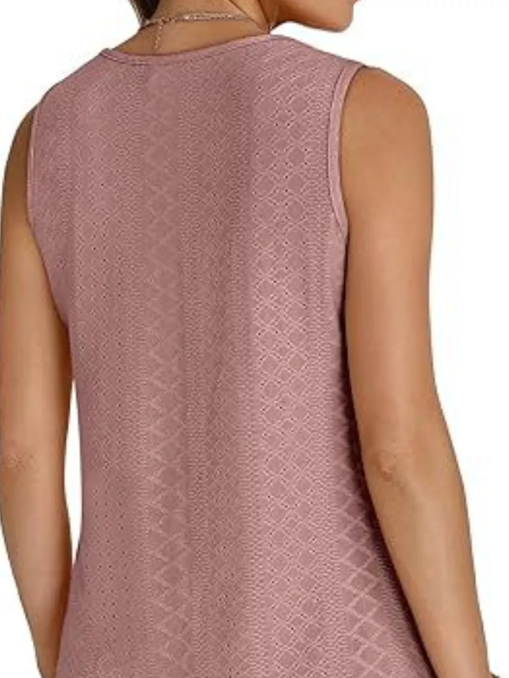 Eyelet V-Neck Tank, image 5