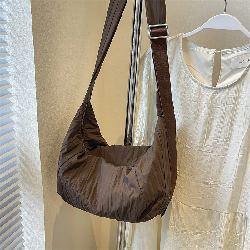 Pleated Dumpling Crossbody Bag, image 9