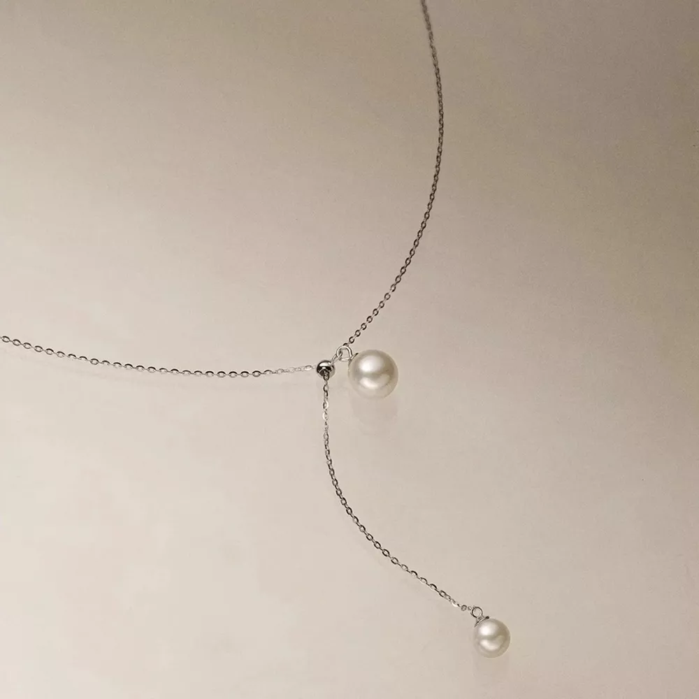 Pearl Pendant Y Necklace, image 4