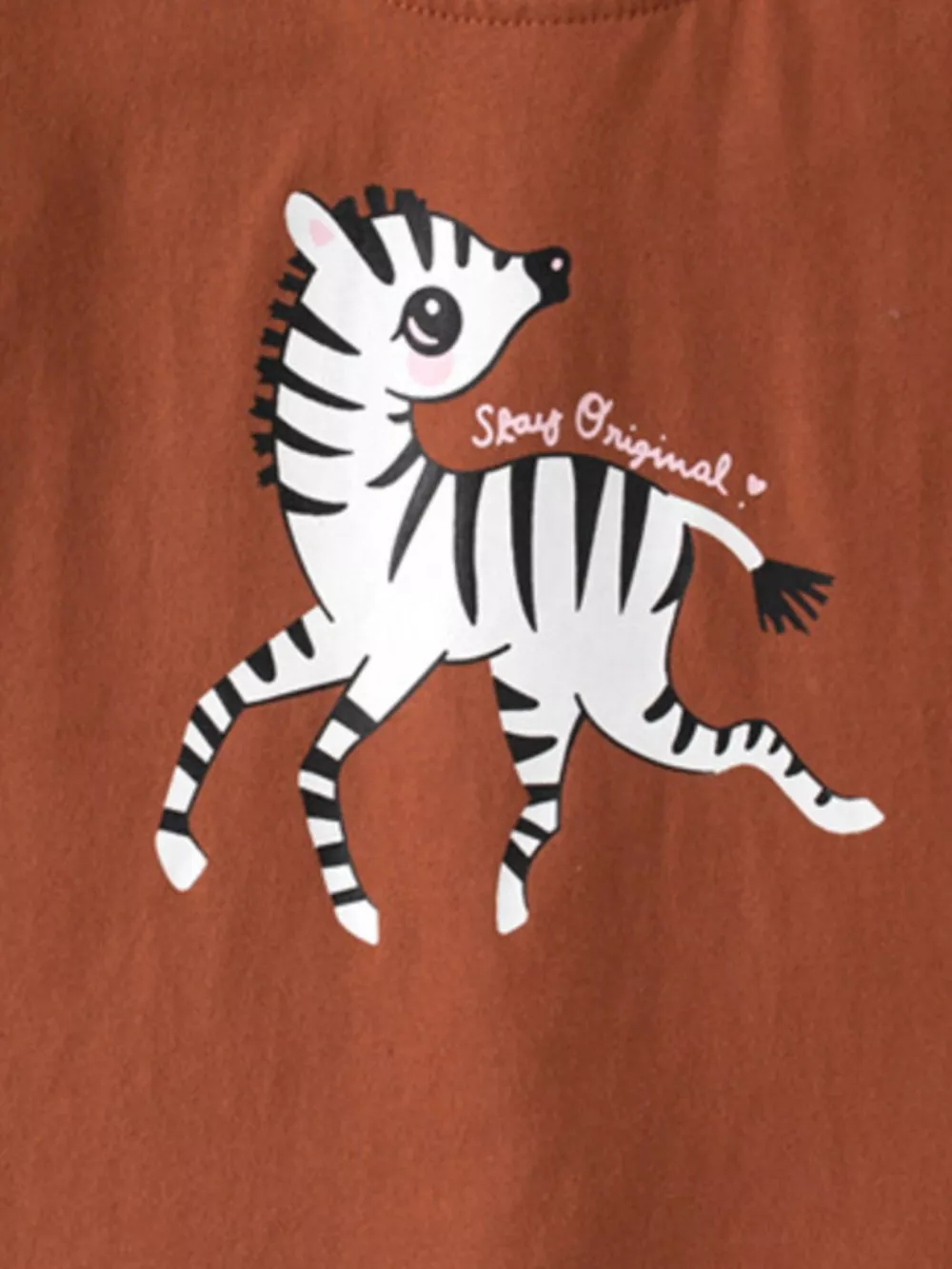 Children's Zebra Print Ruffle Sleeve T-Shirt, image 4