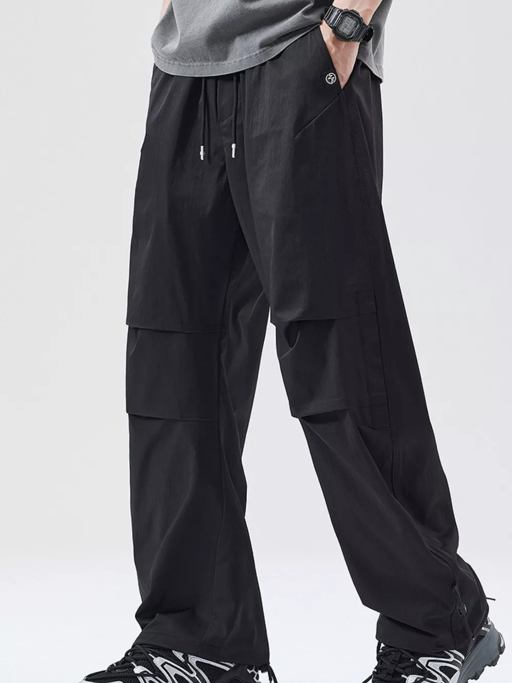 Men's Full Size Relaxed Fit Drawstring Pants Plus Size