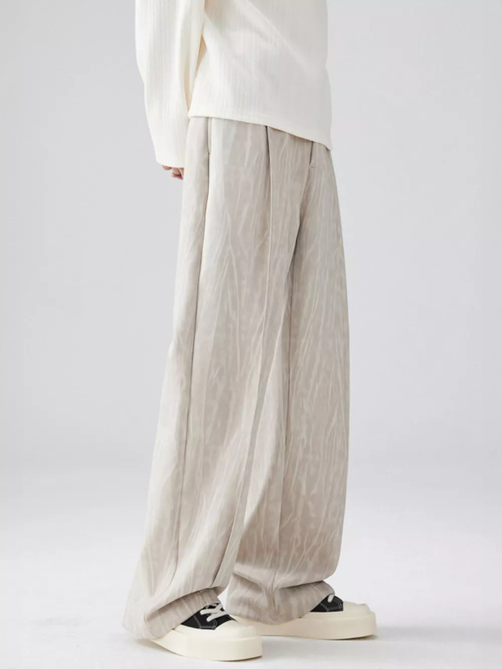Men's Full Size Wide Leg Casual Pants Plus Size, image 4