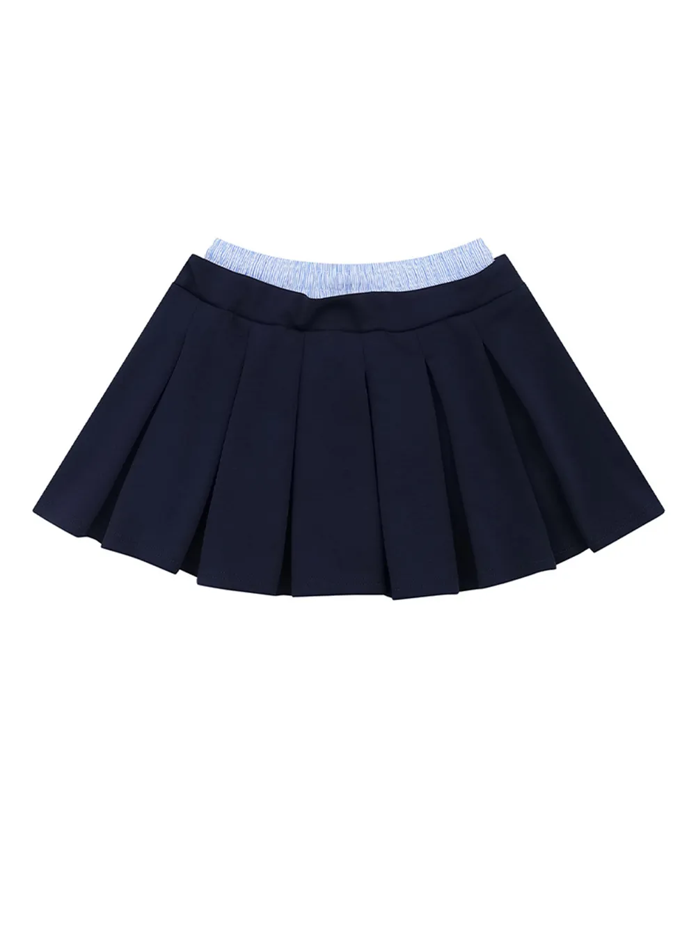 Drawstring Pleated Mini Skirt, image 2