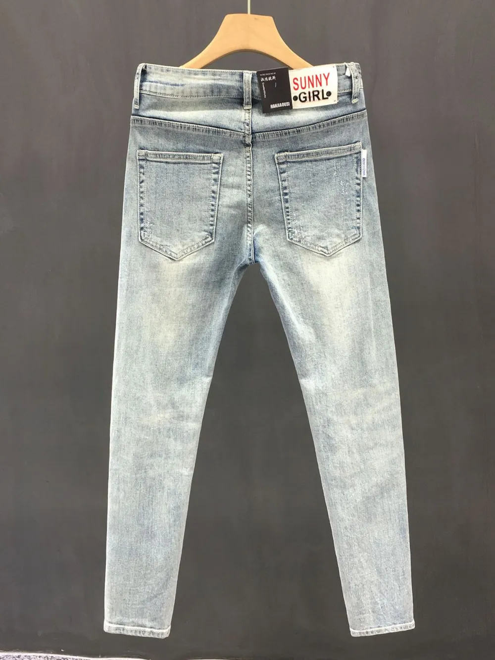 Men's Distressed Skinny Jeans, image 2