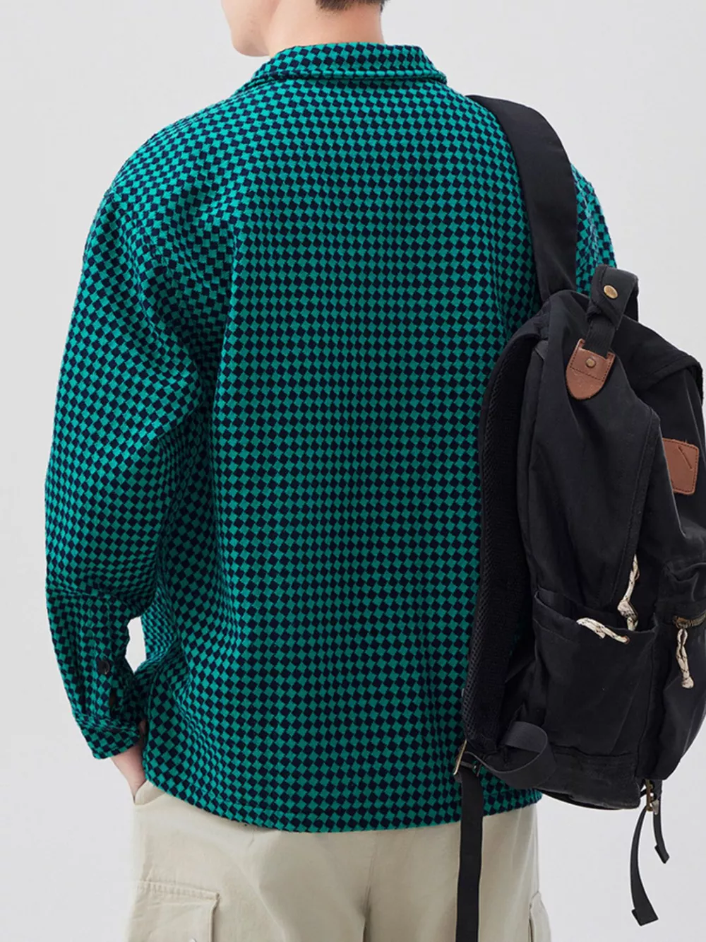 Men's Plus Size Button Up Long Sleeve Shirt, image 3