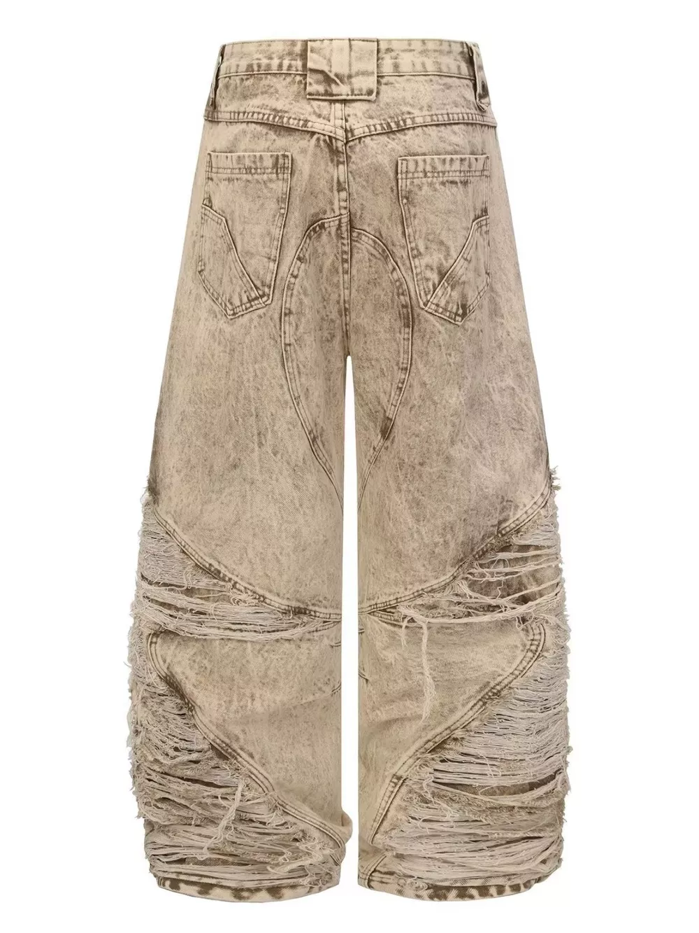 Men's Full Size Distressed Wash Wide-Leg Jeans Plus Size, image 2