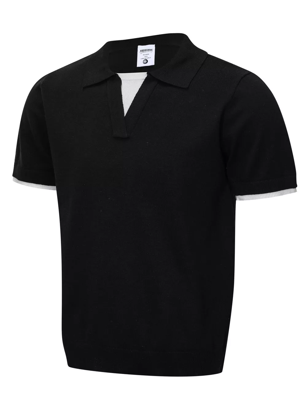 Men's Short Sleeve Knit Polo, image 2