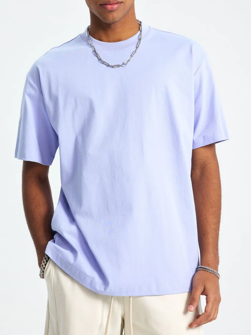 Men's Classic Crew Neck Oversized T-Shirt, image 5