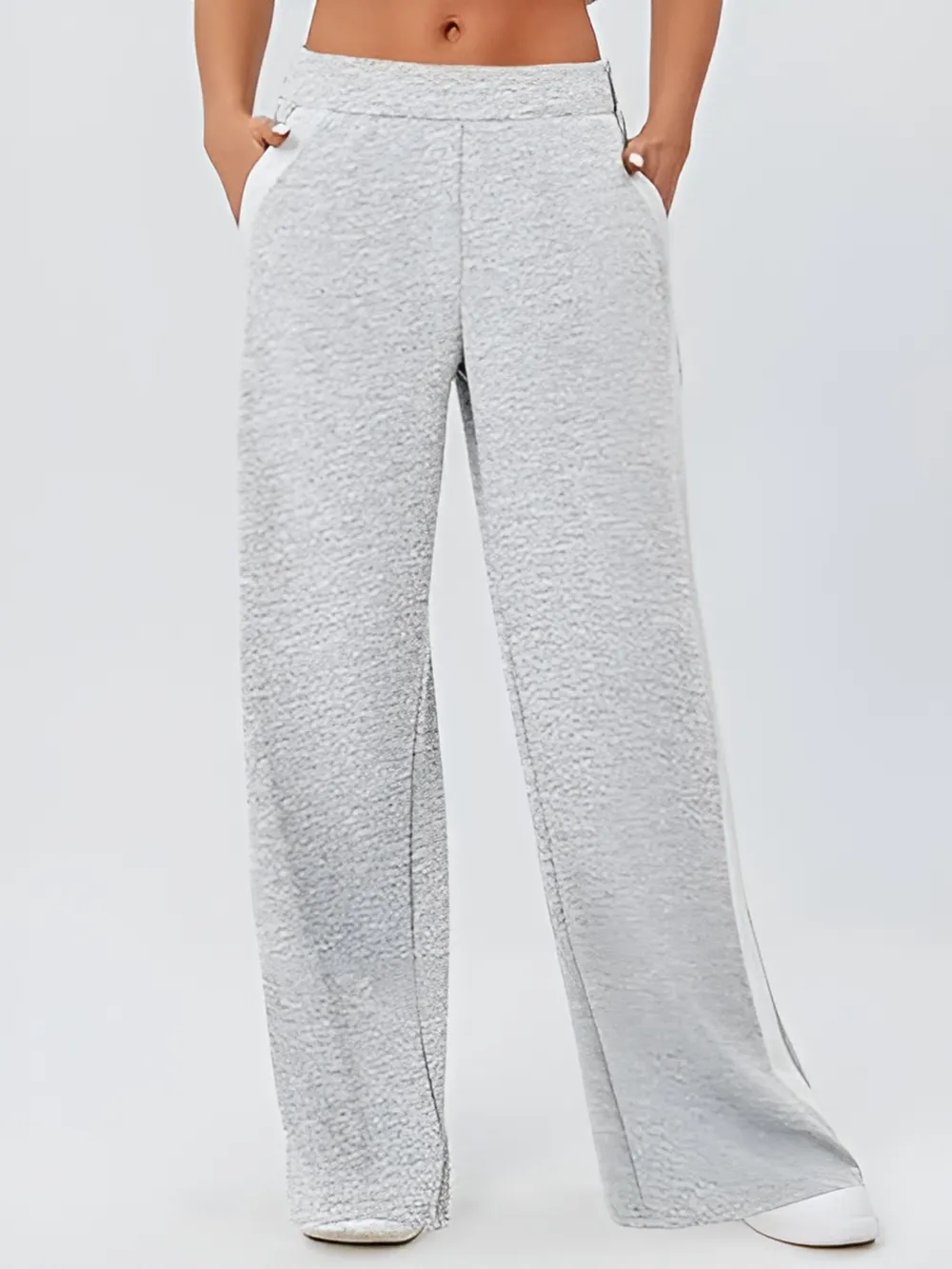 Side Striped Wide Leg Pants, image 10
