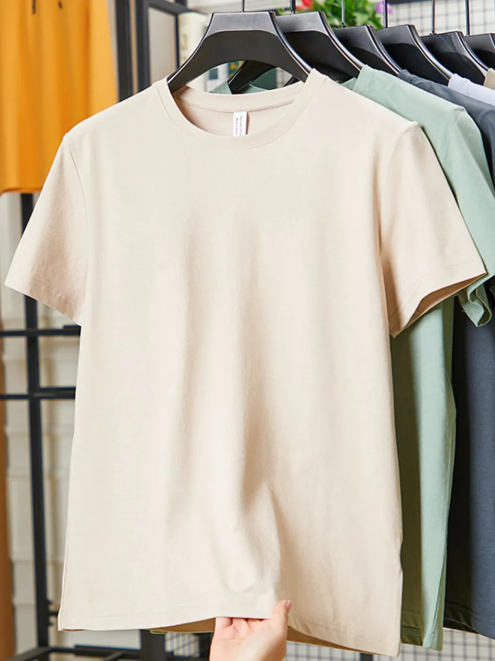 Men's Plus Size Round Neck Short Sleeve T-Shirt, image 4