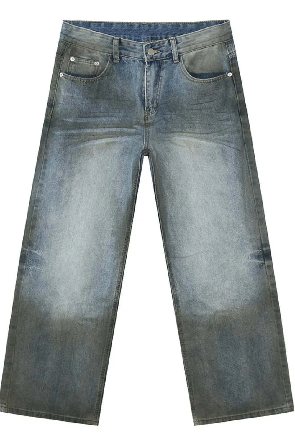 High Waist Baggy Jeans with Pockets, image 6