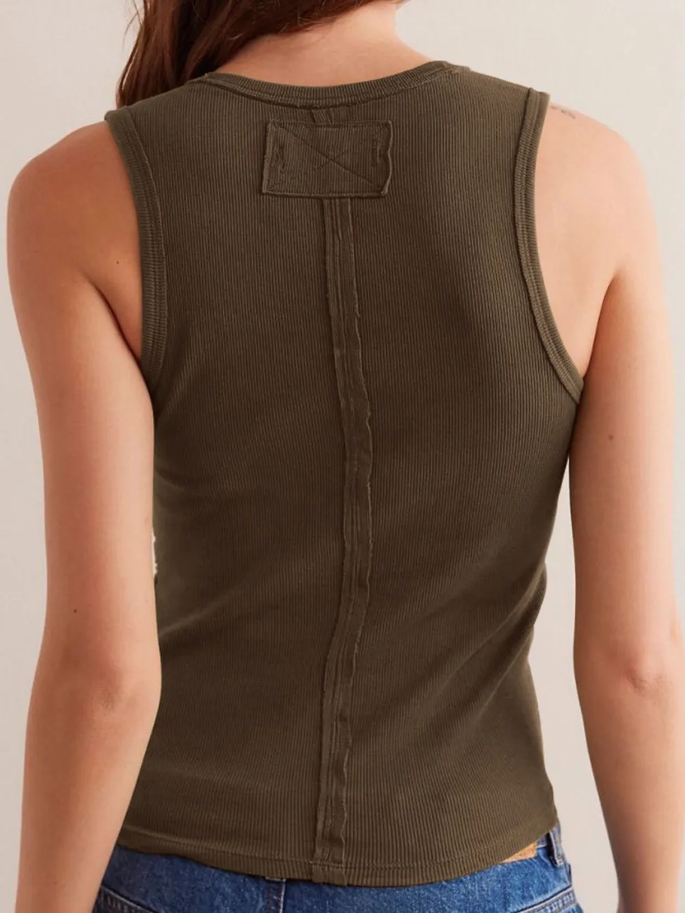 Solid V-Neck Tank, image 12