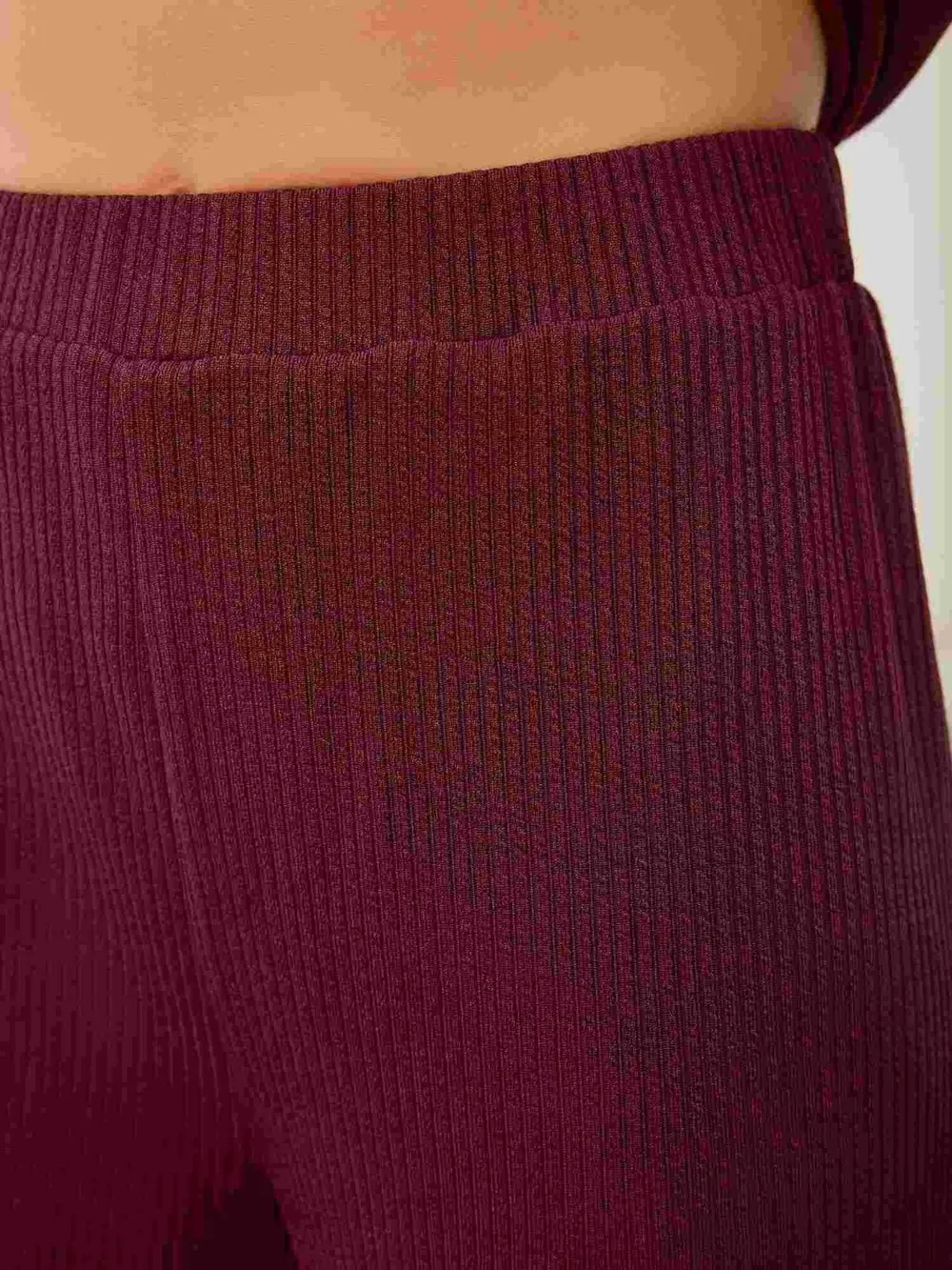 V-Neck Long Sleeve Top and Wide Leg Pants Set, image 7
