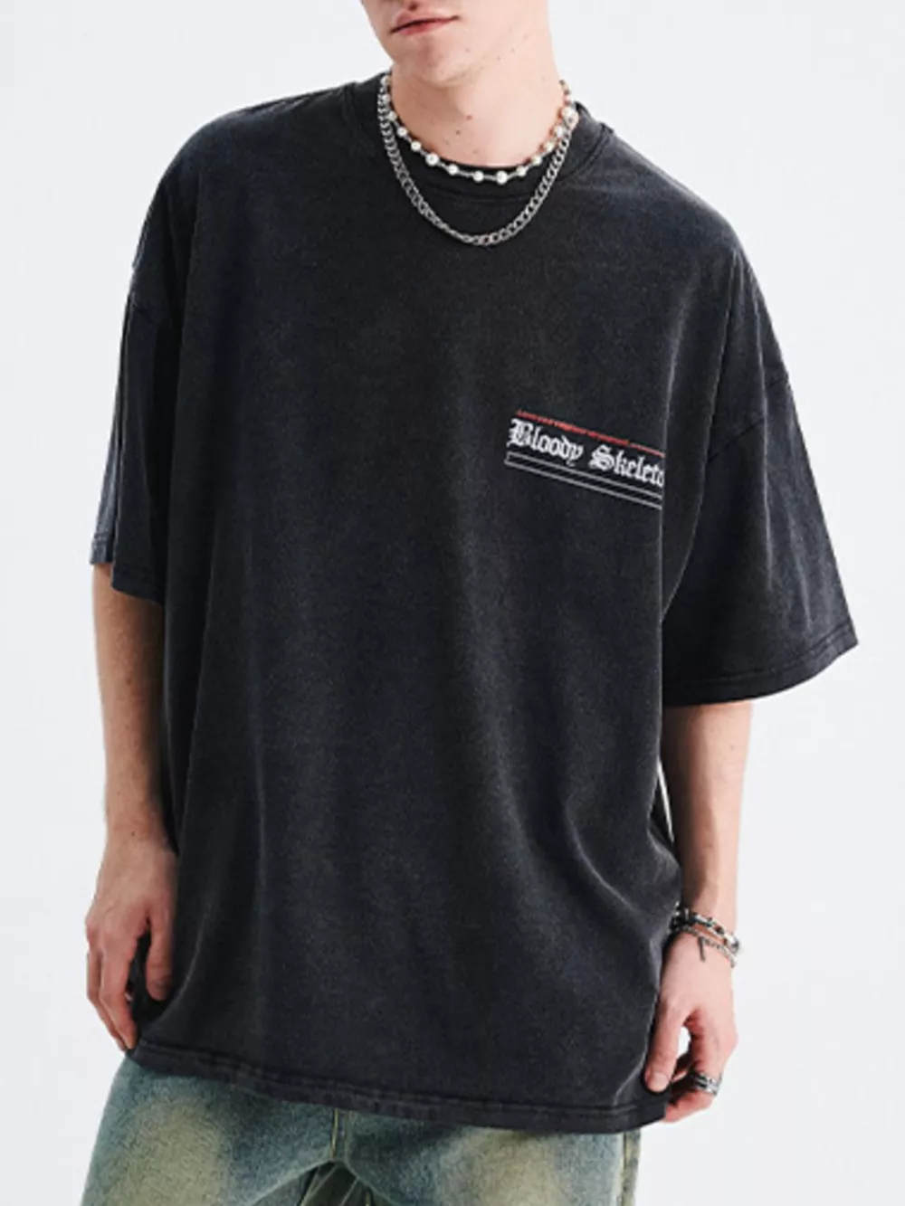 Men's Graphic Round Neck Short Sleeve T-Shirt, image 3