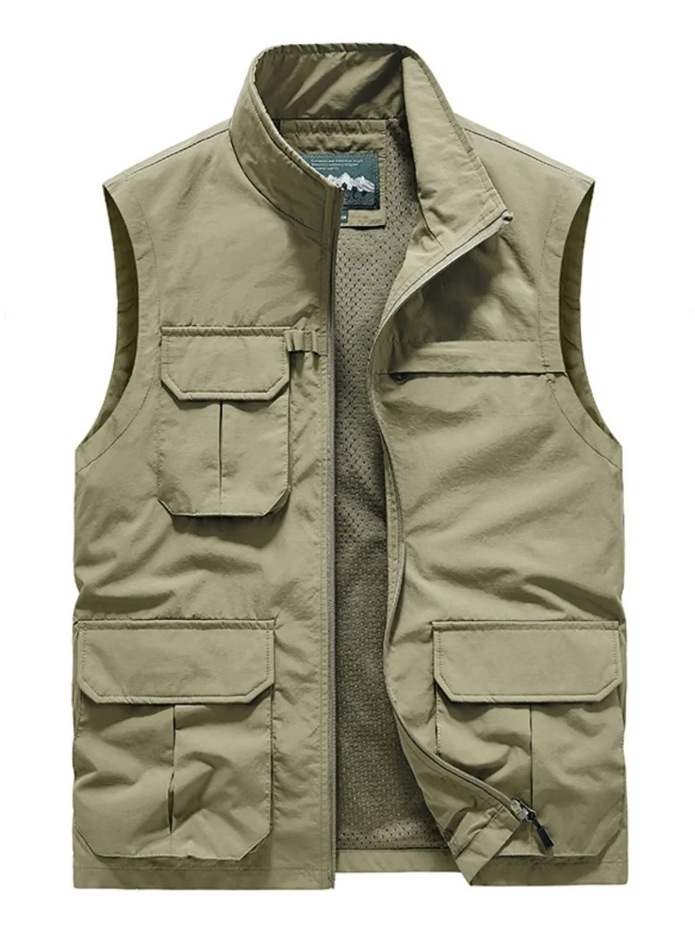 Men's Plus Size Zip Up Vest, image 4
