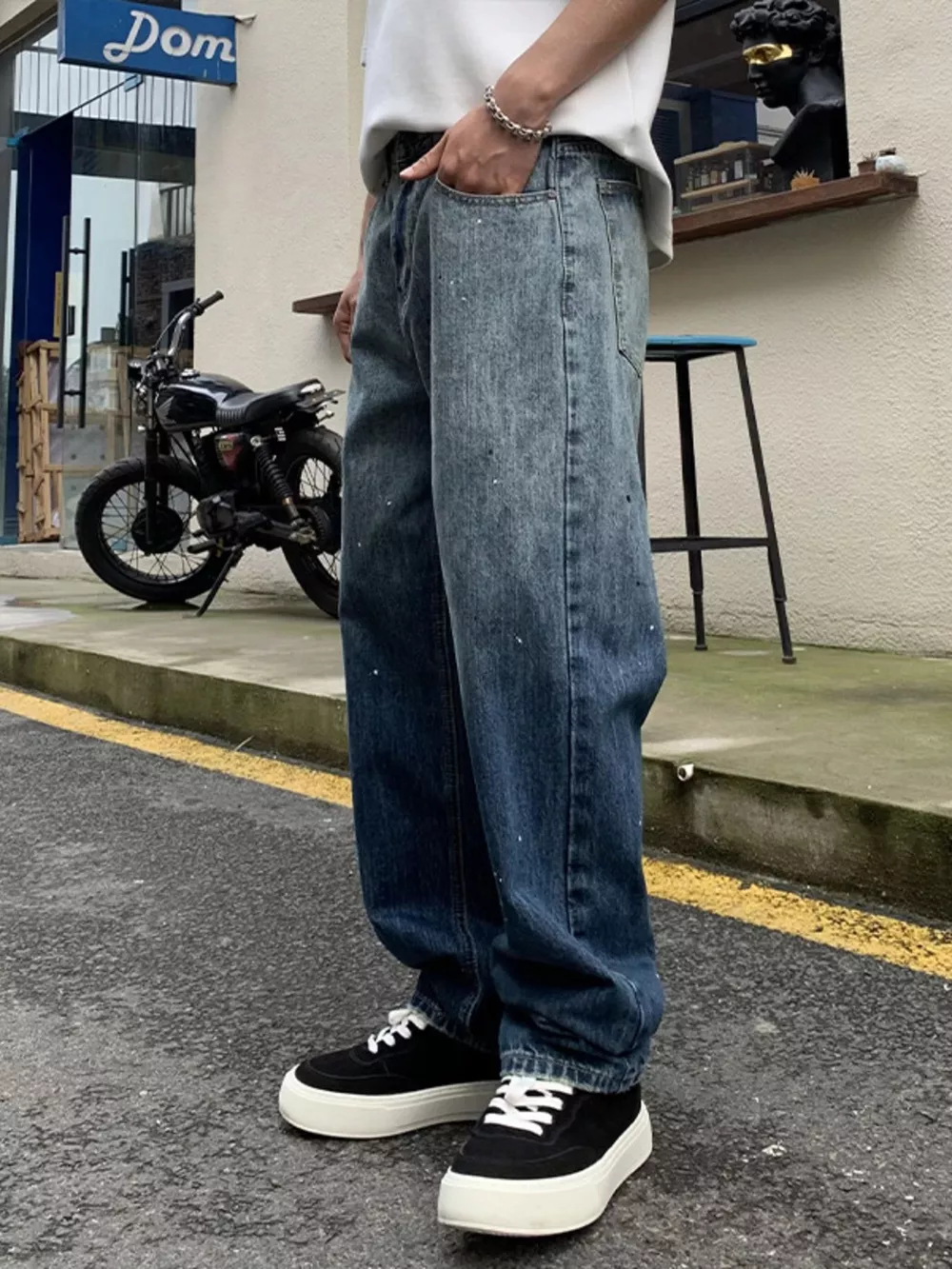 Men's Full Size Wide Leg Jeans Plus Size, image 3