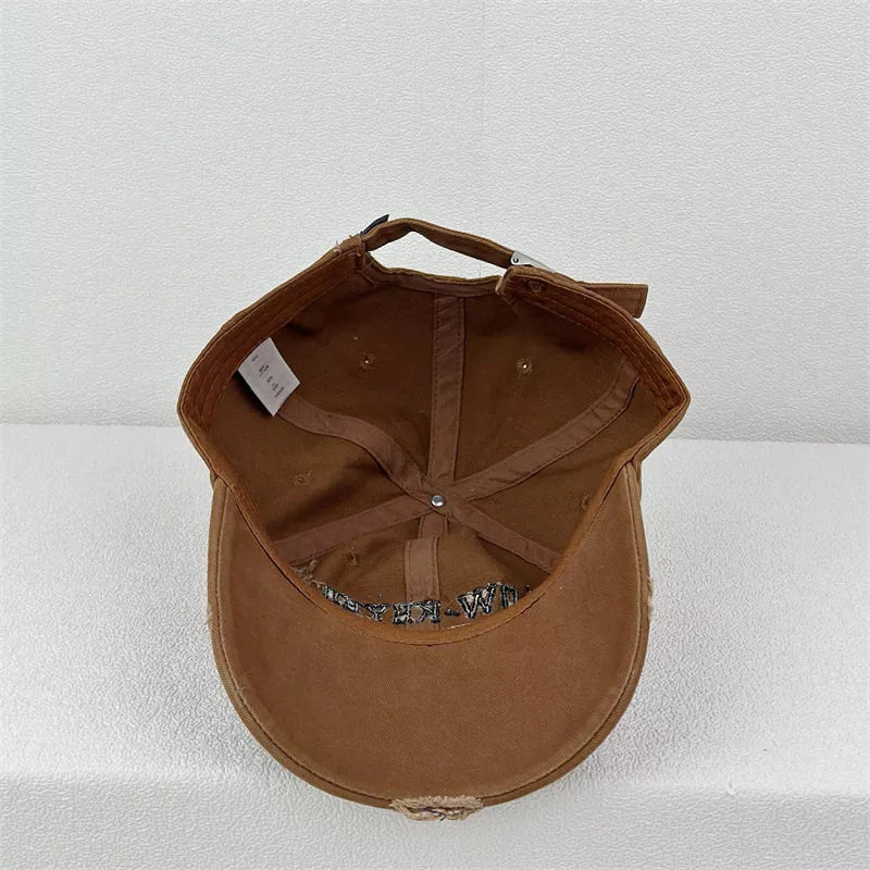 Distressed Embroidered Baseball Cap, image 5