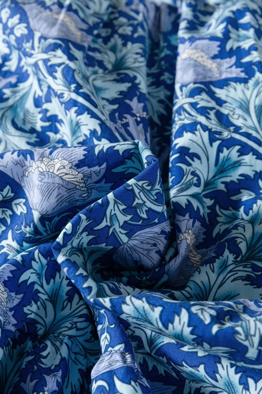 Floral Printed Frilled V Neck Bracelet Sleeve Long Dress, image 10