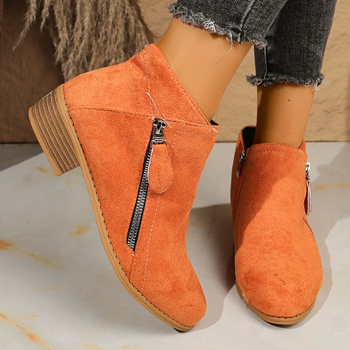 Point Toe Block Heels Boots, image 15