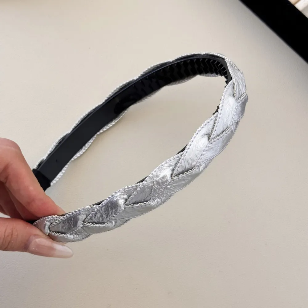 PU Leather Braided Hair Headband, image 5